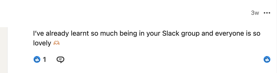 Member comment