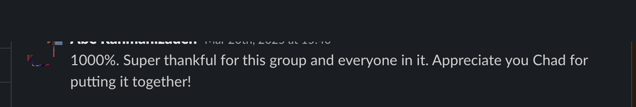 Member comment