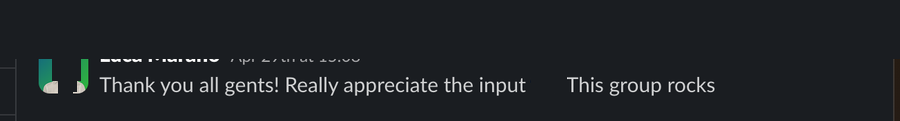 Member comment